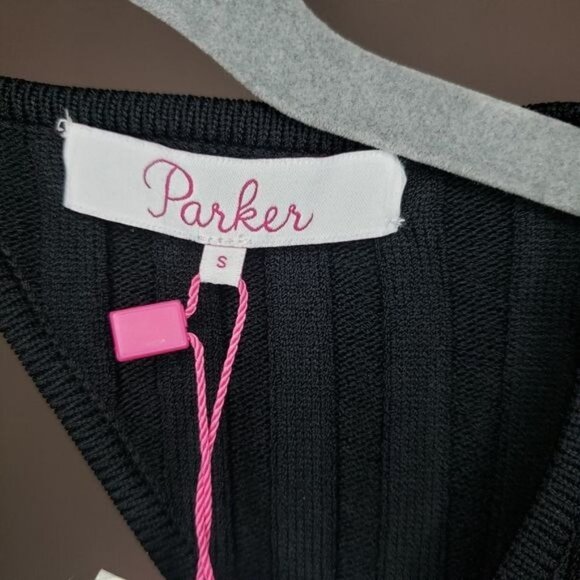 NWT Parker Hamilton Ribbed Knit Short Sleeve‎ Dress Size S - Picture 8 of 10